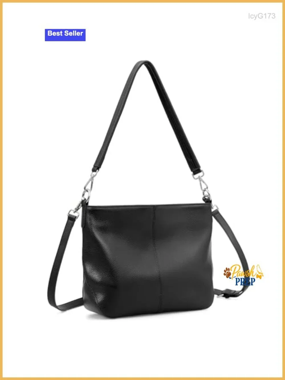Genuine Leather Hobo Bag Women Crossbody Shoulder Purse with 2 Straps